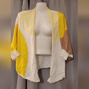 New York & Company Cream Knit Cardigan